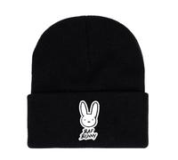 GHAYUCR Bonnet Homme Bad Bun. ny, Bonnet Brimless Uni.que avec Imprimé, Chapeaux Léger Adapté Patinage, Course à Pied, Slouch(Black2)