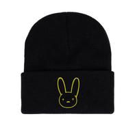 GHAYUCR Bonnet Homme Bad Bun. ny, Bonnet Brimless Uni.que avec Imprimé, Chapeaux Léger Adapté Patinage, Course à Pied, Slouch(Black4)