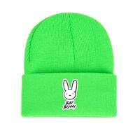 GHAYUCR Bonnet Homme Bad Bun. ny, Bonnet Brimless Uni.que avec Imprimé, Chapeaux Léger Adapté Patinage, Course à Pied, Slouch(Greener2)