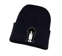 GHAYUCR Fullmet-al Alchemi-st Bonnets Homme, Bonnet à Revers Décontracté avec Imprimé, Chapeaux Rétention Thermique Taille Uni.que pour Unisexe, Slouch(Black13)
