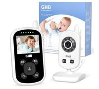 GHB Babyphone Caméra 2,4" LCD ECO Mode 2,4 GHz Capteur Température | Caméra Bébé Surveillance, Vidéo, Vision Nocturne, Communication Bidirectionnelle