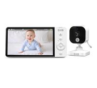 GHB Babyphone Camera 5" 2,4 GHz sans WiFi VOX Mode Vision Nocturne