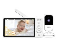 GHB Babyphone Camera 5" 720P 5000 mAh Bidirectionnel Volume Réglable