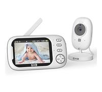 GHB Babyphone Camera Bebe Surveillance 3.5" LCD Baby Phone avec Caméra 2,4 GHz VOX Mode Capteur de Température Communication Bidirectionnelle Vision Nocturne sans WiFi