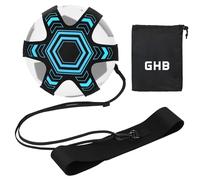 GHB Football Kick/Lancer Entraîneur Entrainement Ceinture Football Enfant Volley-Ball Seul Ceinture Réglable Pratique de Contrôle de l'Aide à la Formation Cadeau pour Garçons Bleu