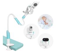 GHB Support de Caméra Universel Bébé Support de Moniteur Bébé Flexible Rotation à 360 ° Pliable Convient à la Plupart Babyphone Téléphone Portable