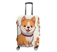 GHBNK Housses de bagage pour valise, housse de bagage de voyage, housse de protection pour bagage de chien Shiba Inu, lavable, extensible, convient aux bagages de 48 à 81 cm, Style :, M