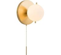 GHBSDNEPP Applique Murale En Fer Forgé Avec Fermeture Éclair - Style Minimaliste Nordique - Idéale Pour Salon, Chambre, Bureau Ou Couloir - Culot E27 - Économie D'Énergie/Or