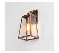 GHBSDNEPP Applique Murale Extérieure Rustique Ip65 Avec Abat-Jour En Verre Transparent, Style Vintage, Étanche, Idéale Pour Villa, Terrasse Ou Jardin./Bronze