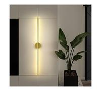 GHBSDNEPP Applique Murale Led En Aluminium, Style Minimaliste Moderne, Pour Astigmatisme, Idéale Pour Une Chambre, Une Commode, Une Salle Den Ou Un Salon (Couleur : Noir -300)/Or -3000K/Hauteur : 100