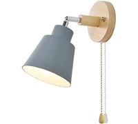 GHBSDNEPP Applique Murale Moderne Avec Interrupteur À Chaînette Et Orientation Réglable, Idéale Pour Une Chambre, Un Salon, Un Hall D'Entrée Ou Un Hôtel. Style Industriel. Culot E22./Gris A
