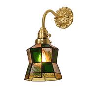 GHBSDNEPP Applique Murale Moderne En Laiton, Style Minimaliste, Avec Abat-Jour En Verre, Idéale Pour La Décoration Intérieure D'Une Chambre, D'Un Couloir Ou D'Une Pièce À Vivre./Un