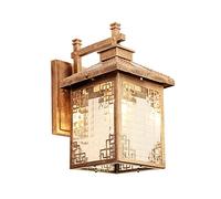 GHBSDNEPP Applique Murale Solaire de Jardin Villa E27 Led Étanche Pour Extérieur, Style Campagne Chinoise, Éclairage Mural Extérieur Pour Jardin.