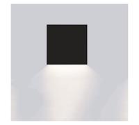 GHBSDNEPP Applique Murale, Style Minimaliste, Applique Led Moderne Pour Bureau, Chambre, Couloir, Appartement, Escalier, Luminaire D'Intérieur, Lustre/Noir 16 * 16 * 6Cm/Blanc Chaud