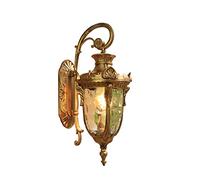GHBSDNEPP Appliques Murales Extérieures, Lanternes Murales Étanches, Lampes de Porche Avec Abat-Jour En Verre, Lampes Murales Pour Maison/Cour/Bronze/27 * 52Cm/10,6 * 20,7In