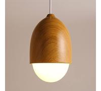 GHBSDNEPP Décoration Créative Pour La Maison, Luminaires Suspendus En Verre Grainé, Cuisine En Bois Du Milieu Du Siècle, Globe Laiteux Blanc, Lustre Antique, Lampe Suspendue de Plafond Rustique Vintag