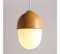 GHBSDNEPP Décoration Créative Pour La Maison, Luminaires Suspendus En Verre Grainé, Cuisine En Bois Du Milieu Du Siècle, Globe Laiteux Blanc, Lustre Antique, Lampe Suspendue de Plafond Rustique Vintag