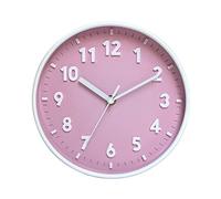 GHBSDNEPP Horloge Murale Moderne Simple de 20,3 Cm, Couleur Bonbon, Silencieuse, Pour Horloges D'Horloges Ornementales, Petite Horloge Murale 20,3/Rose
