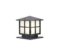 GHBSDNEPP Lampes de Poteau de Style Rural Américain, Applique Murale Carrée Pour Patio, Lampe de Pilier de Porte, Lampe de Jardin Étanche Pour Villa, Borne Lumineuse, Éclairage D'Allée, Entrée de Pisc