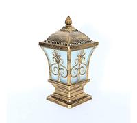 GHBSDNEPP Luminaire de Terrasse En Bronze, Lanterne Stigma, Lampe de Poteau Extérieure, Applique Murale Carrée Pour Porte de Cour, Pilier Lumineux Résistant À La Pluie En Alumipour Jardin, Villa, Porc