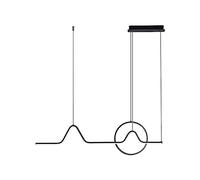 GHBSDNEPP Luminaires Led Nordiques Décoratifs, Éclairage Intérieur À Intensité Variable, Suspension Unique, Lustre Avec Télécommande, Hauteur Réglable, 38 W, Aluminium, Luminaires Suspendus Led Contem