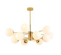 GHBSDNEPP Lustre Sputnik D'Art Moderne, Suspension Moléculaire, Éclairage Classique, Plafonnier Semi-Encastré Led Pour Chambre Ou Bar, Doré, 12 Lumières