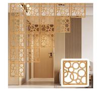 GHBSDNEPP Panneaux de Séparation Suspendus, Cloison Ajourée En Bois Et Plastique Du Sol Au Plafond Pour La Maison, La Chambre, La Cuisine, Le Bureau (Décoration Diy) - Fixations Incluses/Naturel A/14