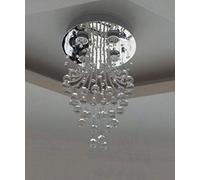 GHBSDNEPP Plafonnier En Cristal Pour Chambre À Coucher, Lustre Moderne Pour Salon, Lampe Simple Et Créative Pour Vestiaire Ou Balcon, Plafonnier Led En Cristal, Lampe Ronde Pour Couloir, Suspension, G