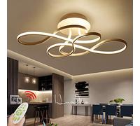 GHBSDNEPP Plafonnier Led À Intensité Variable Avec Télécommande, Lampe de Plafond Moderne Et Créative, Luminaire Encastré, Lustre Pour Îlot de Cuisine, Bar, Café, Salle À Manger, Table de Salon (Noir)