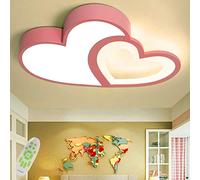 GHBSDNEPP Plafonnier Led Pour Chambre D'Enfant, En Forme de Cœur, Avec Télécommande Et Variateur, Abat-Jour En Acrylique, Style Princesse, Idéal Pour Une Chambre de Bébé. Lampe Moderne Bleue, 55 Cm./R