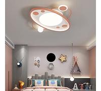 GHBSDNEPP Plafonnier Orbiting Planet 50 Cm (20 Pouces), 46 W, À Intensité Variable, Lustre Moderne À Led Encastré, Luminaire En Acrylique Et Métal Avec 3 Modes D'Éclairage (Idéal Pour Les Garçons).