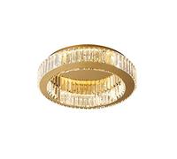 GHBSDNEPP Plafonnier Rond À Led En Cristal, Style Luxueux, Moderne, Pour Salle À Manger, Salle Den, Chambre, Salon - Changement de Couleur Trois Couleurs, 30 X 11 Cm/Trois/Changement de Couleur
