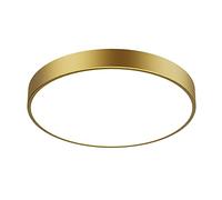 GHBSDNEPP Plafonnier Rond En Laiton, Plafonniers de Chambre À Coucher, Luminaire de Plafond À Led En Mode 3 Couleurs, Plafonniers À Décor Simple Et Moderne Pour Couloir, Salon, Salle À Manger/40Cm
