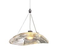GHBSDNEPP Suspension En Verre Transparent de Style Italien, Au Design Industriel Moderne, Idéale Pour La Décoration Intérieure de Magasins de Vêtements, Bars Et Comptoirs. Luminaire Suspendu Ledg9, Pl