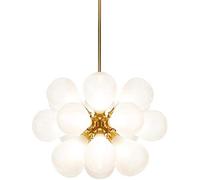 GHBSDNEPP Suspension Moderne Pour Chambre D'Enfant, Lustre À Bulles À 18 Lumières - Luminaire de Plafond À Boules de Verre Colorées Pour Restaurant Nordique Et Boutique Créative - Lampe Suspendue/Abat