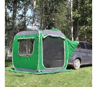 GHCCDAM Tente Arrière SUV avec Abri Extensible - Polyester 200x200cm, Capacité 5-6 Personnes pour Voyage Et Camping-Car