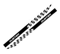 GHCPMQ 2 Pièces Autocollants Latéraux Carrosserie pour Dacia Duster Arkana 2021,Auto-Adhésif Voiture Jupe Latérale Stripe Autocollant Décoration Accessoires