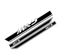 GHCPMQ 2 Pièces Autocollants Latéraux Carrosserie pour Mazda MX5 NA NB NC ND,Auto-Adhésif Voiture Jupe Latérale Stripe Autocollant Décoration Accessoires