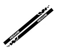 GHCPMQ 2 Pièces Autocollants Latéraux Carrosserie pour Megane 2 3 4 RS MK2 MK3 MK4 Turbo GT,Auto-Adhésif Voiture Jupe Latérale Stripe Autocollant Décoration Accessoires