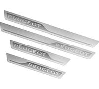 GHCPMQ 4 Pièces Auto Acier Inoxydable Seuil Porte pour Peugeot 408 508,Auto Bienvenue Porte Pédale Garde Plaque Protection Accessoire