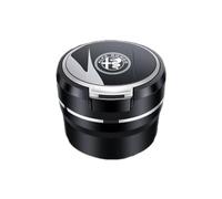 GHCPMQ Cendrier Voiture pour Alfa Romeo Tonale 2022 2023,Portable Anti Odeurs Cendrier Auto Extinguible Cendrier Coupe Vent Accessoires Décoratifs,C/Silver2