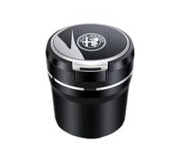 GHCPMQ Cendrier Voiture pour Alfa Romeo Tonale 2022 2023,Portable Anti Odeurs Cendrier Auto Extinguible Cendrier Coupe Vent Accessoires Décoratifs,B/Silver1
