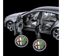 GHCPMQ Projecteur de Logo Car LED Intérieur pour Alfa Romeo 145/147/156/159, Lumiere Voiture Porte Le Logo LED pour Voiture