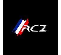 GHCPMQ Projecteur de Logo Car LED Intérieur pour Peugeot RCZ 2011-2014, Lumiere Voiture Porte Le Logo LED pour Voiture,B