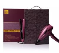 ghd Collection Cherry Chic, Lisseur ghd Chronos et Sèche-cheveux Helios 2200W avec Vanity de voyage bordeau