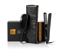 ghd - Coffret lisseur cheveux ghd Gold - Fer à lisser Professionnel (Noir) - Brosse et pochette incluses - Cheveux plus lisses, 65% plus brillants, sans dommage - Lisseur boucleur tous types cheveux