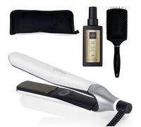 GHD - FER À LISSER LISSEUR GHD CHRONOS BLANC + HUILE THERMOPROTECTRICE GHD + TROUSSE DE VOYAGE HAIRPRICE + BROSSE HAIRPRICE