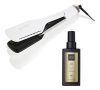 - Lisseur Fer à lisser séchant DUET STYLE 2 en 1 - Blanc + huile de coiffage lissante