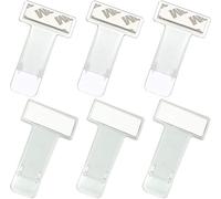 GHEART Clip de Ticket de Pare-Brise, Clip de Ticket de Parking, Support pour Carte de Stationnment, Plastique Ticket de Parking Clip, Clip de Ticket Auto-adhésif,pour Pare-Brise de Voiture(6 pièces)