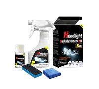 GHEART Renovateur Phare Voiture Renovation Kit, Kit Renovation Phare Voiture, Kit de Restauration de Phares pour Polissage, Kit Nettoyage Phare Voiture Polish et Renove pour Auto et Moto